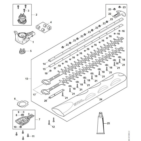Parts for Stihl HSA 60