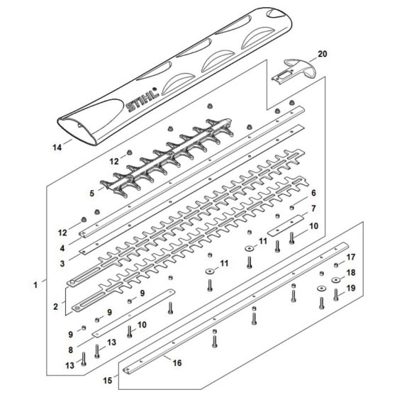 Cutter Bar for Stihl HSA 150.0 T