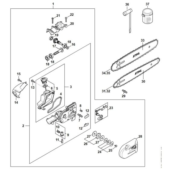 Gear Head for Stihl HT 135