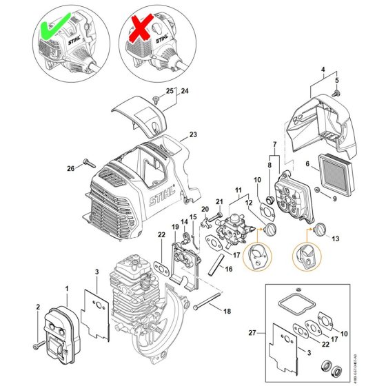 Muffler & Air Filter for Stihl