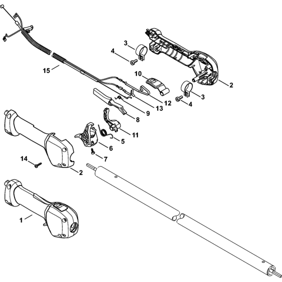 Handle Assembly for Stihl Pruners