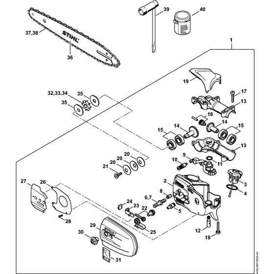 Gear Head Assembly for Stihl HT56C
