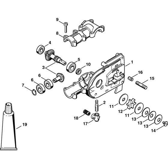 Gear Head Assembly for Stihl HT73