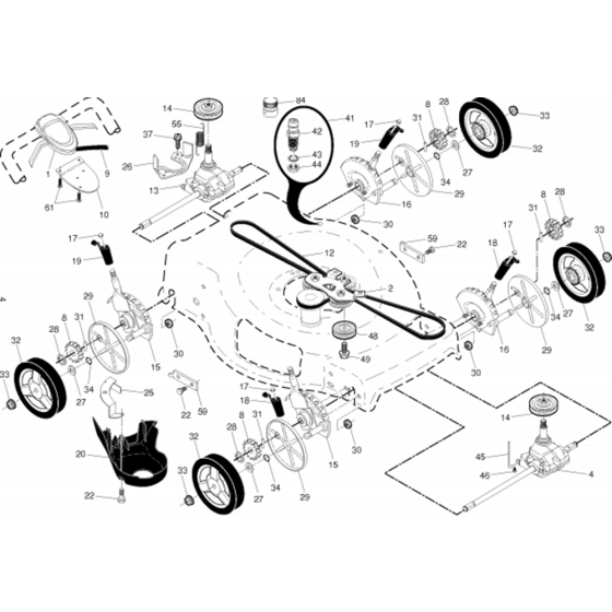 Drive Assembly for HU800AWD