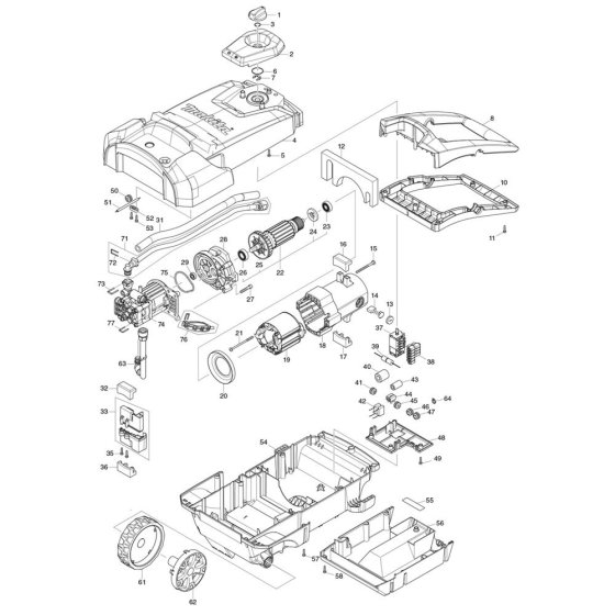 Makita HW1300 Assembly