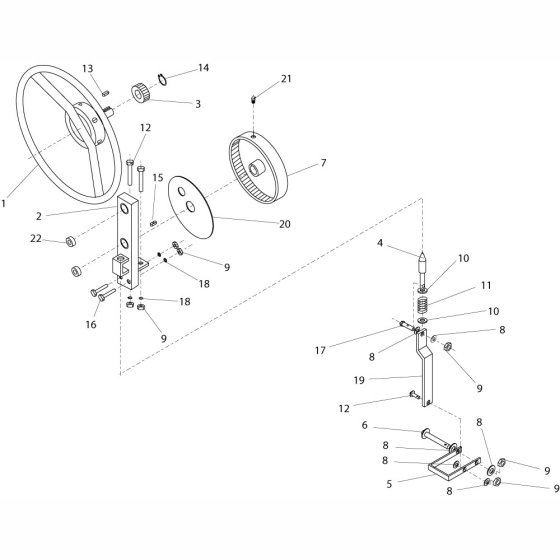 Handwheel Assembly for Mixers