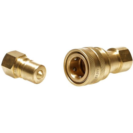 ISO B Brass Coupling ISO 7241-B 180 Bar MWP, Series: IBB, Thread Size: 08 (1/2"), Gender: Male