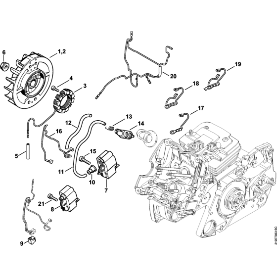 Ignition & Wiring for Stihl MS441