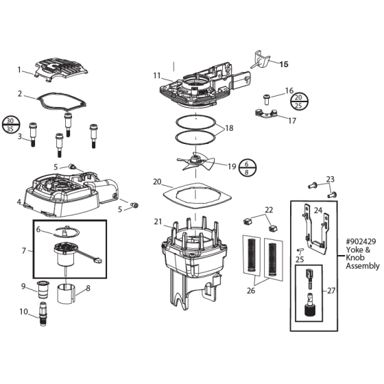 Fan Motor Assembly for Paslode