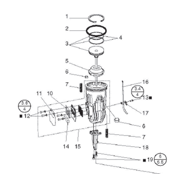 Cylinder Assembly for Paslode IM90i