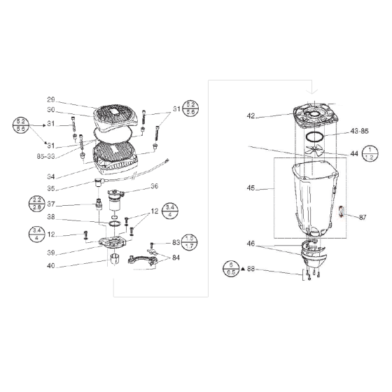 Motor Assembly for Paslode IM90i