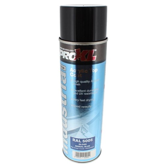 ProXL Industrial Acrylic Topcoat Aerosol - RAL 5005 Signal Blue (500ML)