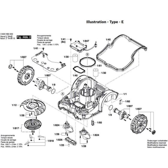 Bosch Indego 400 Mower Assembly