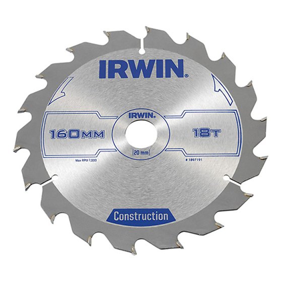 Irwin Circular Saw Blade 160mm
