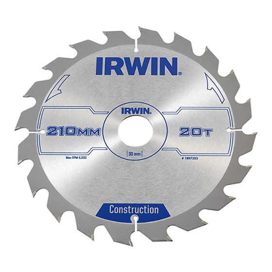 Irwin 210mm Circular Saw Blade