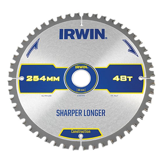 Irwin Circular Saw Blade 254mm