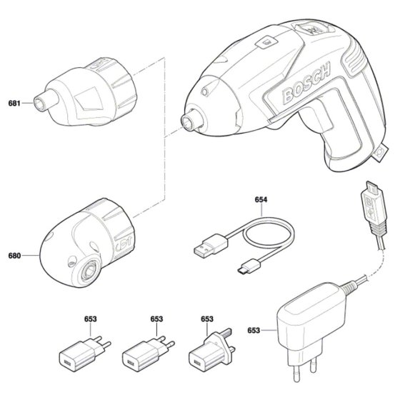 Cordless Screw Driver Assembly