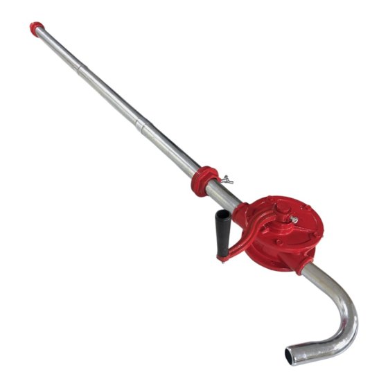 45 Gallon Cast Iron Rotary Barrel Pump with 1" Outlet