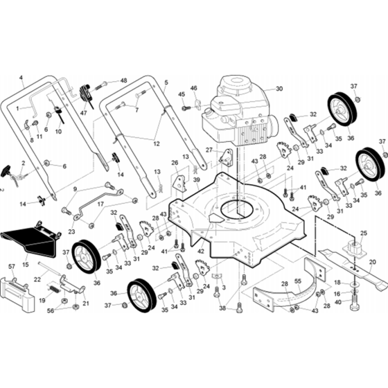 Assembly for Husqvarna J50