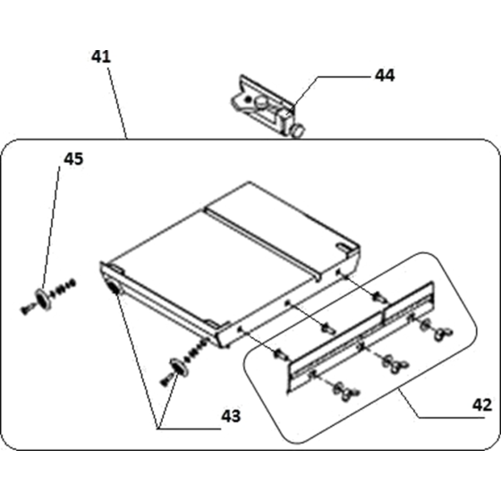 Table Assembly for JCW Table Saw
