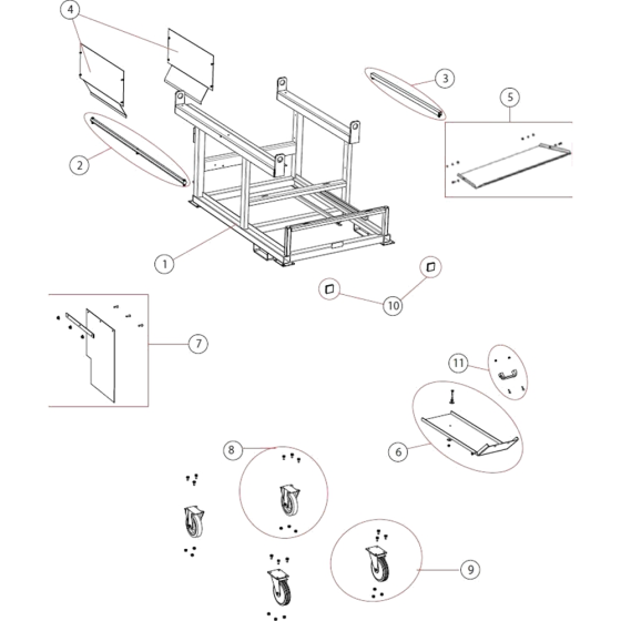 Main Frame Assembly for Jumbo-900