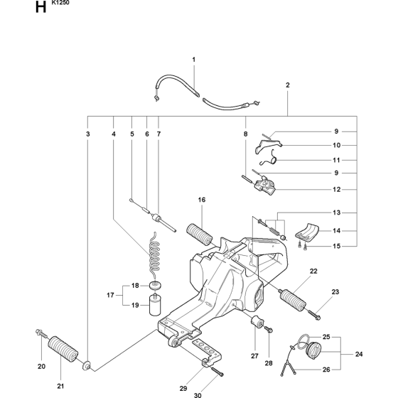 Fuel Tank Assembly for K1250
