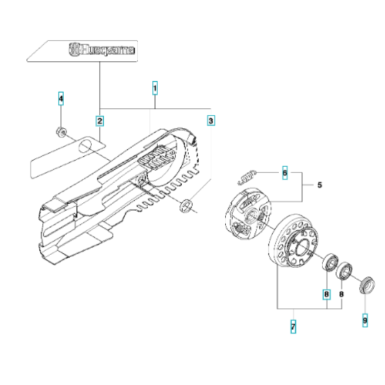 Belt Guard for Husqvarna K1270 I