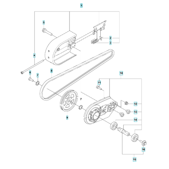 Belt Pulley Assembly for K1270