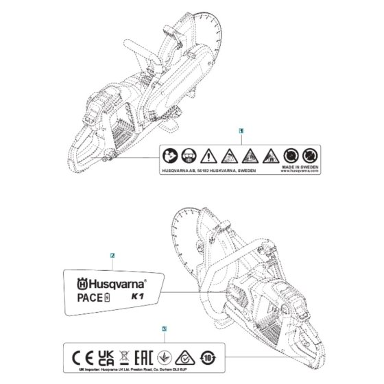 Decals for Husqvarna K1 PACE