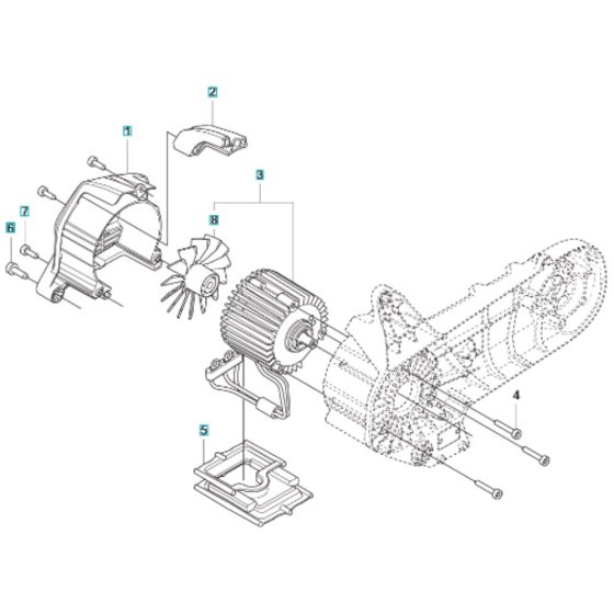 Motor for Husqvarna K1 PACE