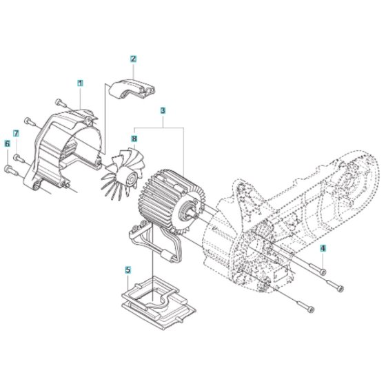 Motor for Husqvarna K1 PACE