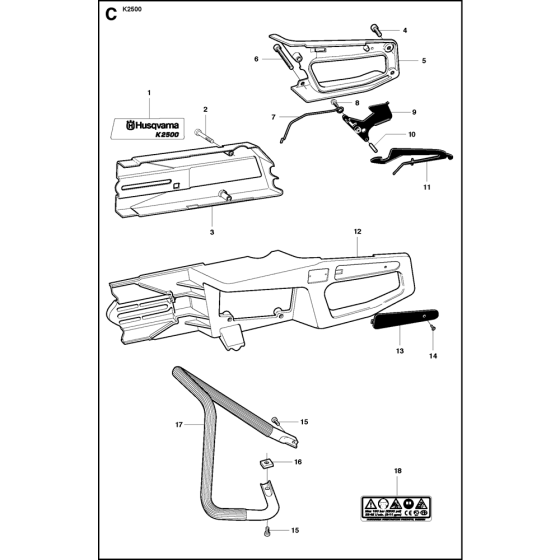 Chassis Frame for Husqvarna K2500