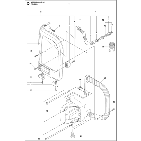 Handle Assembly for K3000