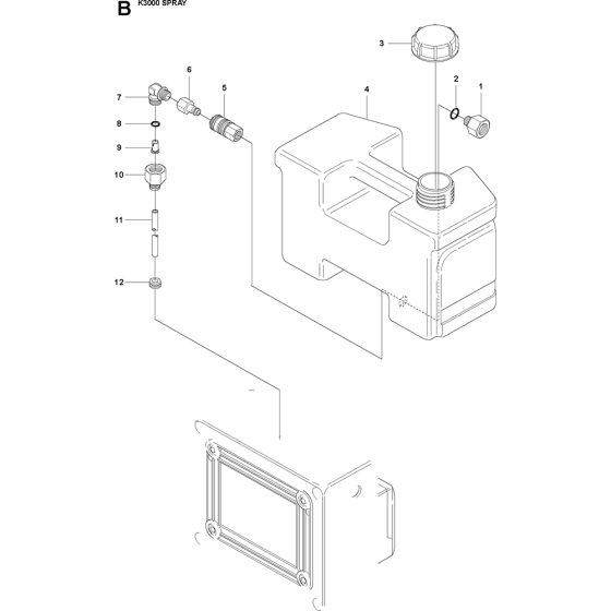 Water Tank Assembly for K3000