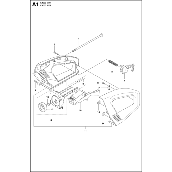 Handle Assembly for K3000