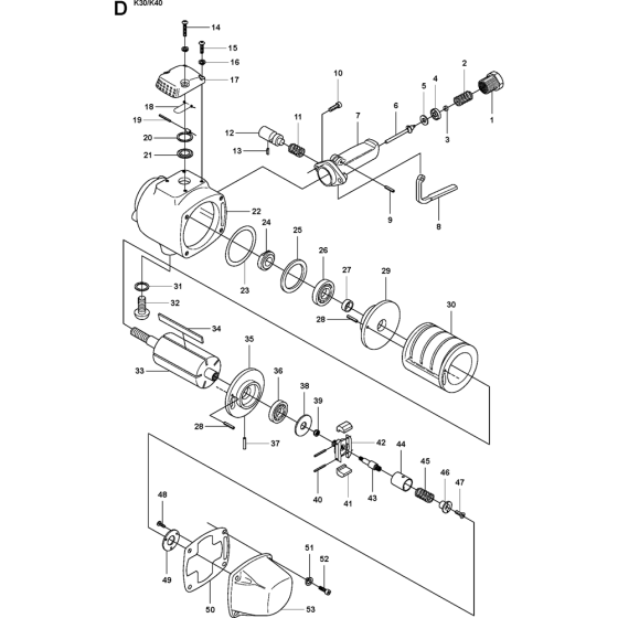 Air Motor Assembly for K40