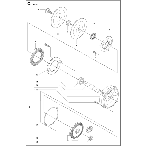 Gears Assembly for K4000