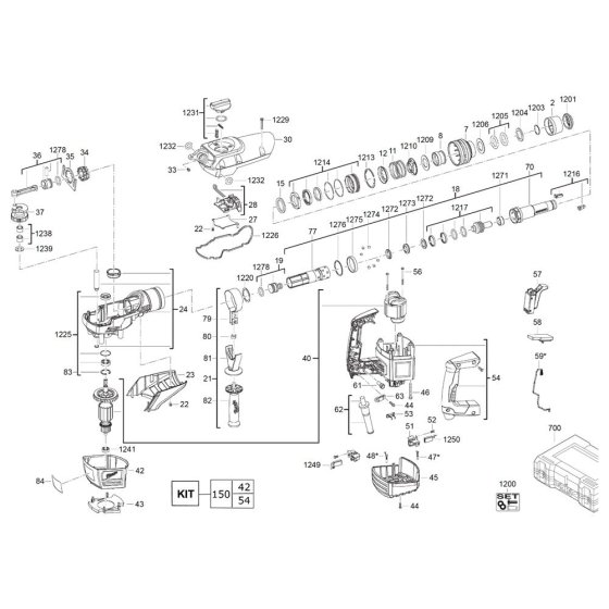 Milwaukee K500ST Assembly