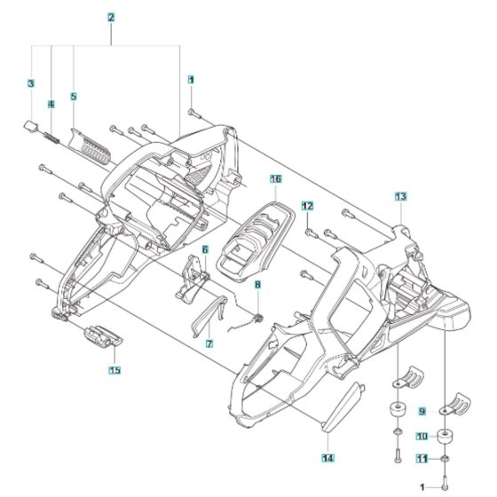 Handle for Husqvarna K540I