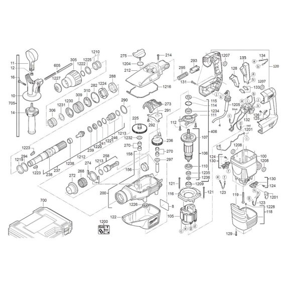 Milwaukee K545S Assembly
