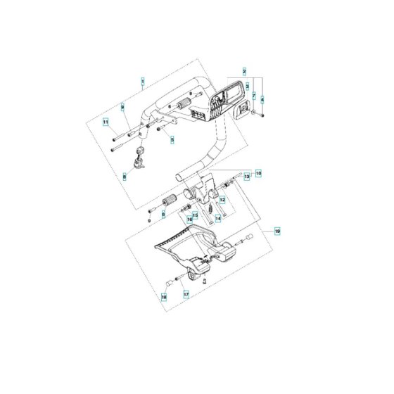 Handle Assembly for Husqvarna K6500