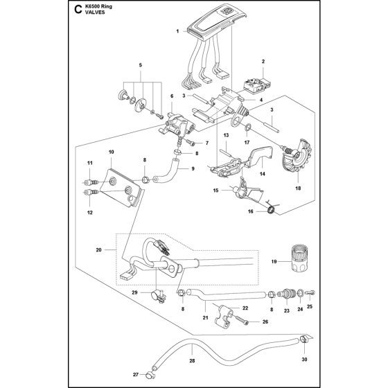 Valves Assembly for K6500