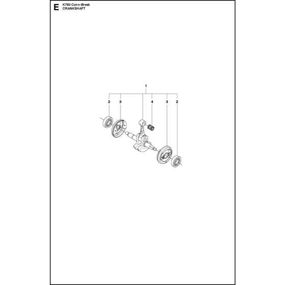 Crankshaft Assembly for K760