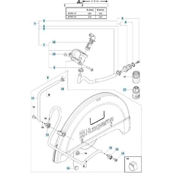 Water Hose Assembly for K770