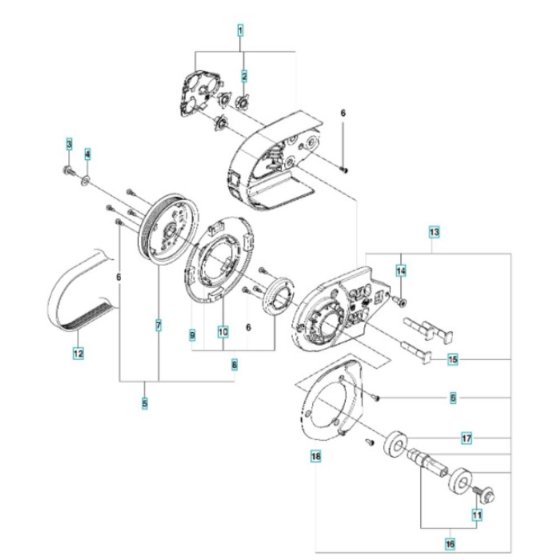Belt Guard & Pulley Assembly