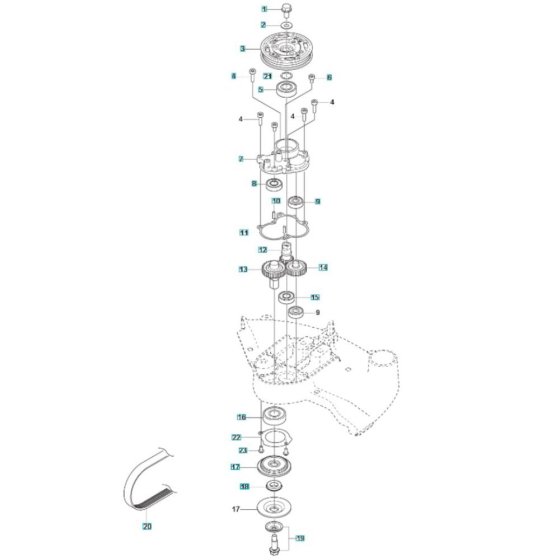 Gear Assembly for Husqvarna K770