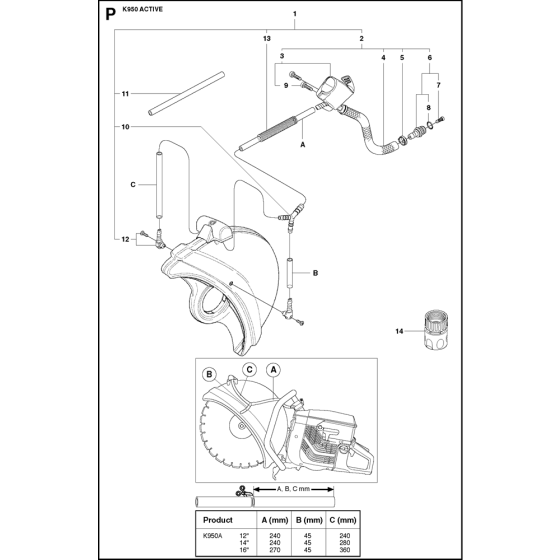 Water Hose Kit for K950