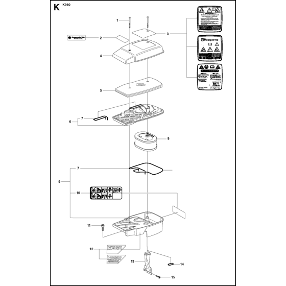 Air Filter Assembly for K960