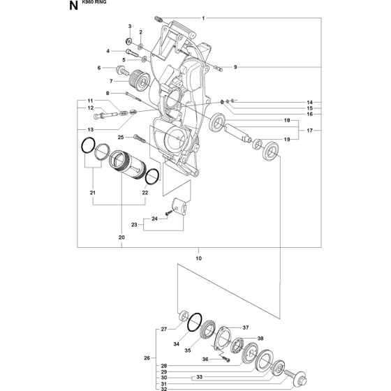 Chassis Frame for K960 Cutters