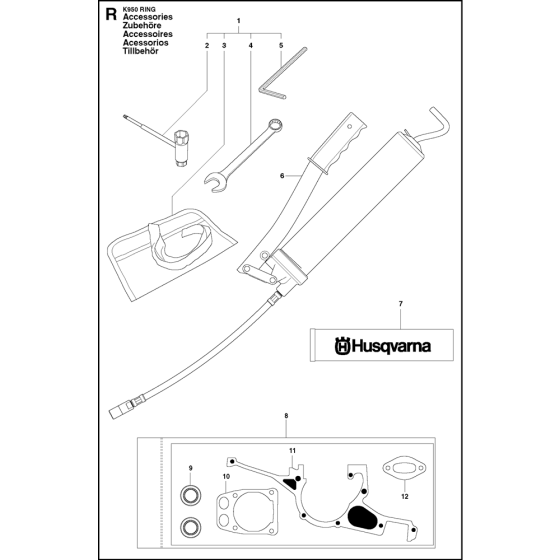 Tools Assembly for K960 Cutters
